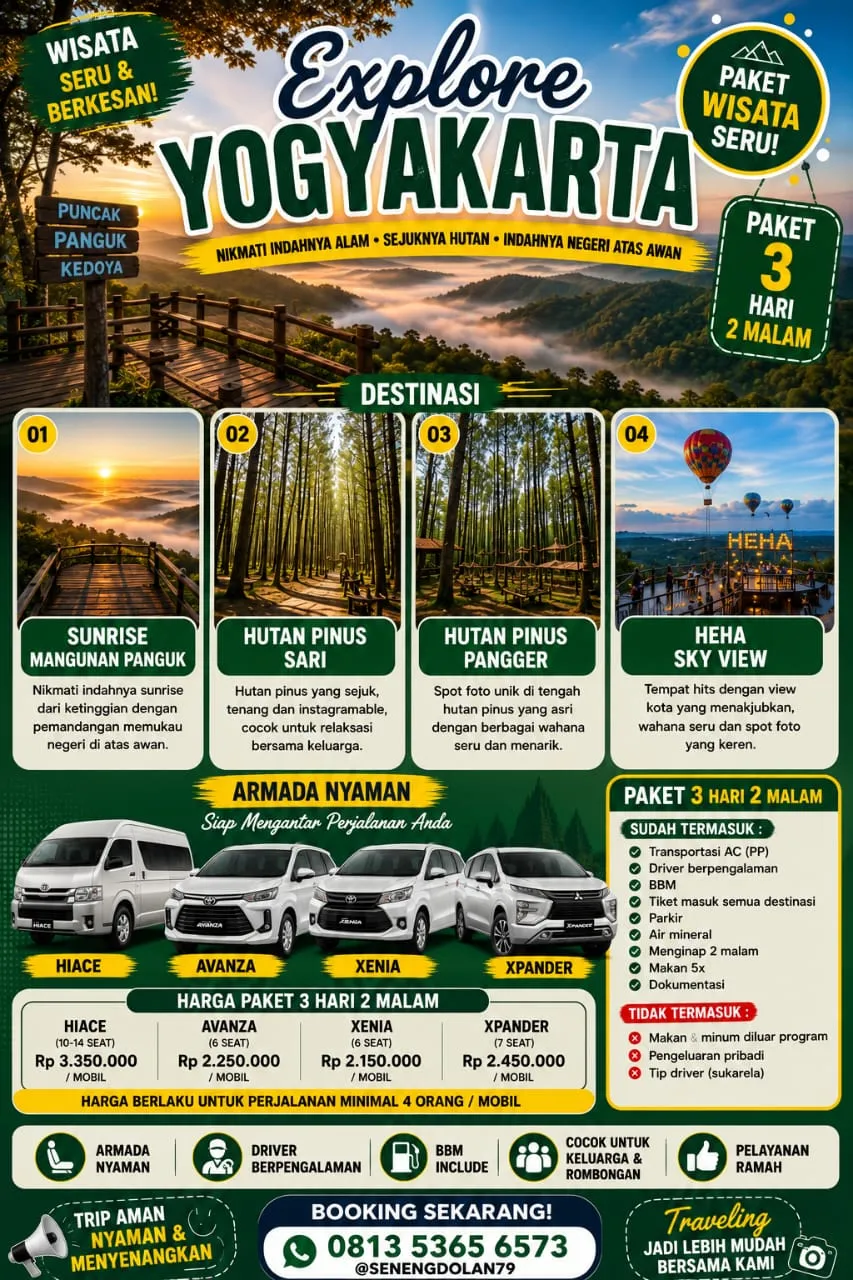 Paket 3 Wisata Jogja