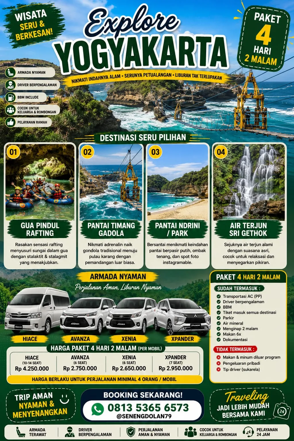 Paket 4 Wisata Jogja