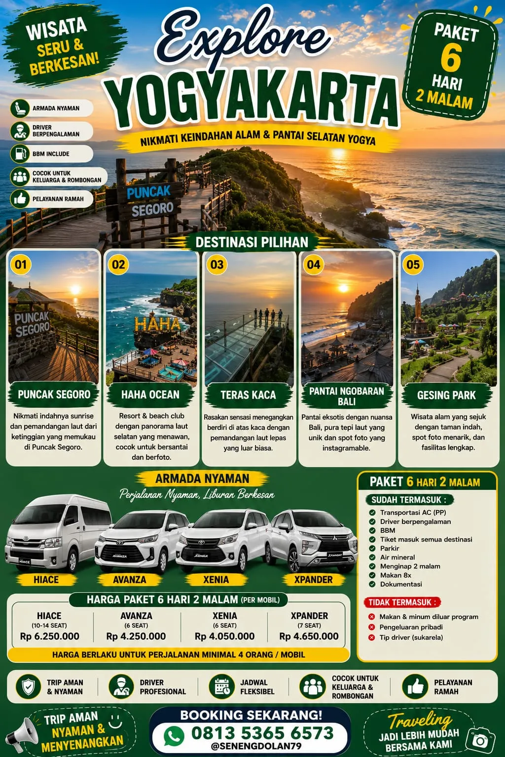 Paket 6 Wisata Jogja